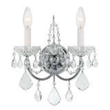 Imperial 2 Light Candle Style Wall Sconce by Crystorama - 3222