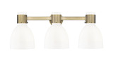 Lawton Bell 3 Light Bath Vanity 10 Inch Tall X 24 Inch Wide by Innovations - 464-3W-G464D-7_P