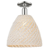 Natural Ballston Dome 1Light SemiFlush Mount 11.75 Inch Wide by Innovations - 716-1C-NBD-12