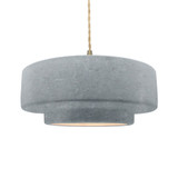 Radiance 1 Light Large Tier Twist Pendant by Justice Design - CER-6545TWST