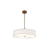 Textile Genova 28W 1 LED Drum Pendant 9 X 24 Inch Wide by Justice Design - FAB-9312
