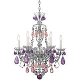 Hamilton Rock Crystal 6 Light Medium Chandelier by Schonbek - 5535