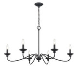 Delvona 6 Light Chandelier 20.38 Inch Tall X 36.75 Inch Wide by Millennium - 4386
