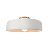 Radiance 1 Light Spire Semi Flush Mount 6 X 13 Inch Wide by Justice Design - CER-6343