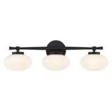 Barrow 3 Light Bath Vanity 8 Inch Tall and 25 Inch Wide by Savoy House - 8-1050-3