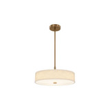 Textile Genova 28W 1 LED Drum Pendant 18 Inch Wide by Justice Design - FAB-9311