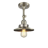 Railroad 1 Light Adjustable Semi Flush Mount 10.75X8 Inch by Innovations - 201F-M1-M7