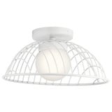 Clevo 1 Light 18 Inch Wide Semi Flush Mount by Elan - 84096