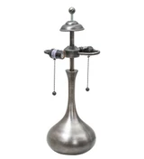 Teardrop 21 Inch H Teardrop Table Base by Meyda Tiffany - 156-2TLB