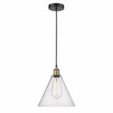 Edison Glass Cone 1 Light Medium Pendant by Innovations - 616-1P-GBC-12C