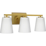 Vertex 3 Light Ethed Glass Vanity Light by Progress - P300463