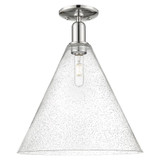 Berkshire Glass 1 Light Semi Flush Mount 18.5X 16 Inch Wide by Innovations - 716-1C-GBC16