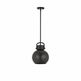 Newton Sphere 1 Light Metal Small Stem Pendant 10 Inch Wide by Innovations - 410-1SM-M410-10