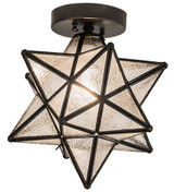Moravian Star White 12 Inch Wide Flush Mount by Meyda Tiffany - 14888-1F