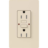 Claro 3.28 Inch 15A GFCI Tamper Resistant Receptacle by Lutron - CAR-15-GFST