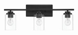 Clark 3 Light Bath Vanity 9.38 Inch Tall and 24.75 Inch Wide by Craftmade - 20425