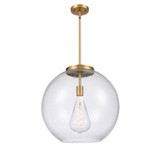 Athens 100W 1 LED Stem Hung Pendant 18 X 17.75 Inch Wide by Innovations - 221-1S-G12-18-LED