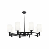 Crown Point 8 Light Stem Hung Chandelier 10.38 Inch Tall by Innovations - 434-8CR-G434-7