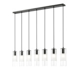 Alton 7 Light Linear Chandelier 14.25 x 4.75 Inches Wide by Z-Lite - 824P-7L