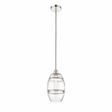 Vaz 1 Light Small Stem Hung Pendant 9.38 Inch Tall by Innovations - 616-1S-G557-8