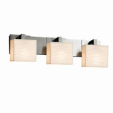 Porcelina Modular 3 Light Vanity Light 27 Inch Wide by Justice Design - PNA-8923-55-WAVE