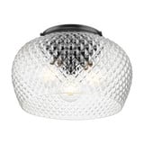 Adeline 3 Light Flush Mount 8.63 Inch Tall and 14 Inch Wide by Golden - 1088-3FM