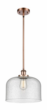 Bell 1 Light Industrial Medium StemHung Pendant 10 Inch Tall by Innovations - 916-1S-G7-L-L