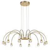 Vario 3.3W 12 LED Chandelier 11.25 Inch Tall and 37.5 Inch Wide by Golden - 1573-12