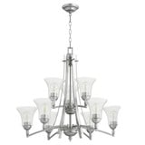 Aspen 9 Light Large 2 Tier Chandelier by Quorum - 6177-9