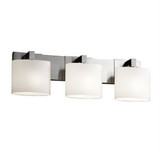 Fusion Modular 3 Light Oval Opal Glass Vanity Light by Justice Design - FSN-8923-30-OPAL