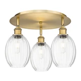 Preston 3 Light Bulb Shade Flush Mount 13 Inch X 18 Inch by Innovations - 516-3C-G459-6