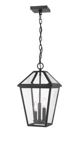 Talbot 3 Light Small Outdoor Pendant by Z-Lite - 579CHB