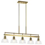 Eastmont 5 Light Industrial Linear Chandelier by Kichler - 52404