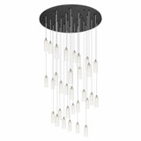 Crown Point 31 Light Cord Hung Pendant 66 Inch Tall by Innovations - 160BK-B-31P-G434-12