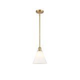 Berkshire Glass 1 Light Mini Pendant 10 Inch and 8 Inch Wide by Innovations - 516-1S-GBC-8