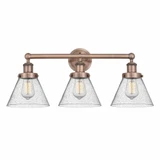 Cone 3 Light Vanity Light 24.5 Inch Wide by Innovations - 616-3W-CONE2