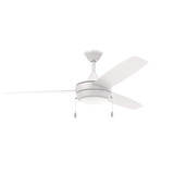 Nolyn 3 Blade Ceiling Fan with Light Kit 52 Inch Wide by Progress - 94250124
