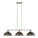 Kinsley 3 Light Island 7.88 Inch Tall and 38.88 Inch Wide by Golden - 0865-3LP