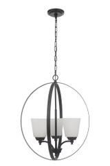 Tyler 3 Light Medium Foyer Chandelier by Craftmade - 50233