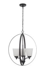 Tyler 3 Light Medium Foyer Chandelier by Craftmade - 50233