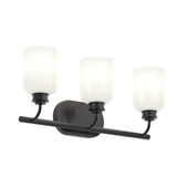 Reines 3 Light Opal Bath Vanity 9.5 Inch Tall and 22.75 Inch Length by Progress - P300579