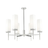 Blakeley 6 Light Stem Chandelier 15.38 Inch and 32 Inch Wide by Innovations - 463-6CR-G463-12_P