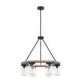 Devon Park 6 Light Large Chandelier by Hunter - 19210