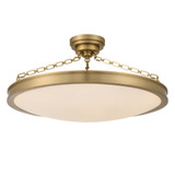 Cameron 51W 1 LED Semi Flush Mount 32 Inch Tall and 30 Inch Wide by Golden - 1700-30SF