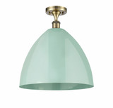 Plymouth Dome 1 Light 16 Inch Wide Semi Flush Mount by Innovations - 516-1C-PLYM-16