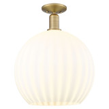 White Venetian 1 Light Semi Flush Mount 18.13 X 13.75 Inch by Innovations - 716-1C-G1217-14