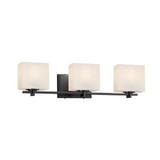 Fusion Era 3 Light Opal Glass Vanity Light 25.7 Inch Wide by Justice Design - FSN-8443-55-OPAL