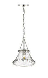Javis 1 Light Pendant 14.5 Inch Tall and 12.5 Inch Wide by Millennium - 13501