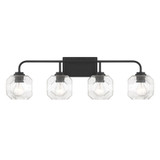 Baldwin 4 Light Bath Vanity 9.5 Inch Tall and 32 Inch Wide by Savoy House - L8-4399-4