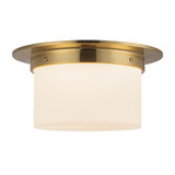 Mineral 2 Light Round Flush Mount 5.63 Inch Tall and 11.13 Inch Wide by Alora - FM360115